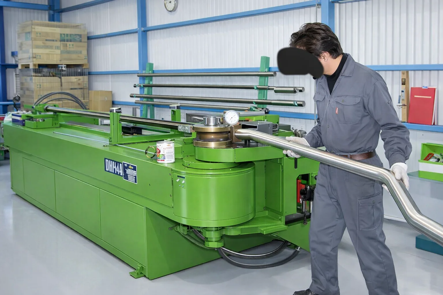 アルミパイプ加工の完成品写真